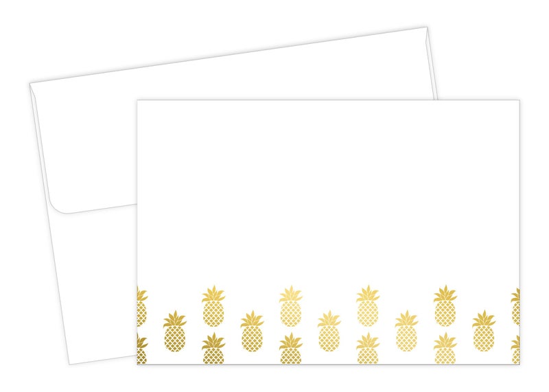 Great Papers! Golden Pineapples Thank You Card, 4.875" x 3.375", 50 count - Image 1